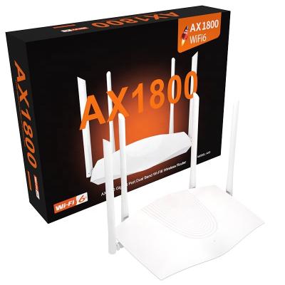 China Tenda AX3 AX1800 WiFi Router Gigabit Port 2.4GHz 5.0ghz OFDMA Wifi Home Wireless Dual Band Repeater with 4*6dBi Antenna for sale