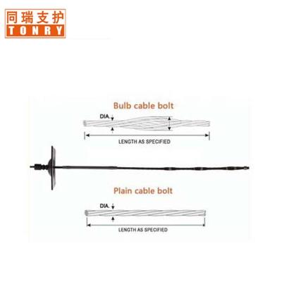 China 1860Mpa Steel Wire DIA21.8mm Pulling Cable Anchor Bolt With Grout And Breather Tube for sale