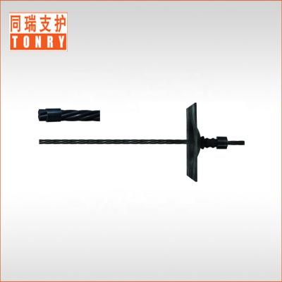 China Underground Black Mining Support Cable Bolt 15.2mm Cable Anchor Bolt With Grouting Tube Cable Bolt for sale