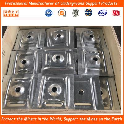 China Anchor bolt plate rock bolt plate steel mining black 300x280/150x4mm combi steel plate for sale