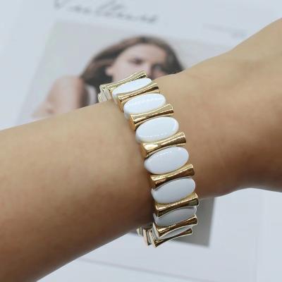 China White Enamel Best-Selling BOHEMIA Fashion Bohemia DIY Elliptical Elastic for sale