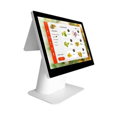 China 15.6 Inch Dual Touch Screen Supermarket POS Desktop System ET16 8GB for sale