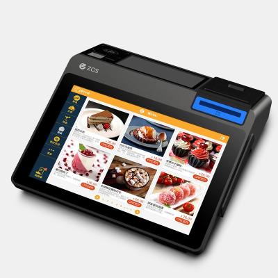 China SDK All in One 10.1inch Touch Screen Android POS Terminal with 58mm Thermal Printer 4G WIFI BLUETOOTH for sale