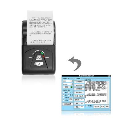 China ZCS 103 Black and White High Quality Handheld Portable Usb Bluetooth 2 Inch Mobile Thermal Printer for sale