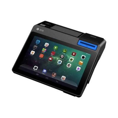 China 10.1 Inch OEM Electricity Register Cashless System Stores Dual Screen POS System ZCS Z100 With Credit Card Reader Printer for sale