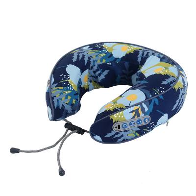 China Car Massage Travel U Shape Pillow Home Wireless Dual Use Vibrating Car and Shiatsu Massage Home U Shaped Pillow for sale