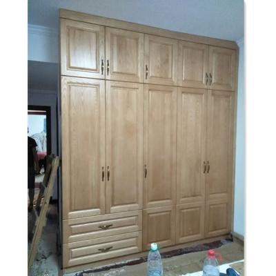 China Factory Adjustable Simple Export Wooden Cabinet Storage Cabinet Frame Wardrobe Dispenser (Size) Wooden Bedroom Wardrobe for sale