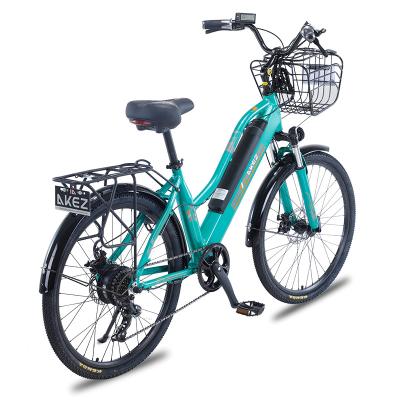 China Lady's Standard Bike 350W Electric Bicycle Aluminum Women's Bike for sale