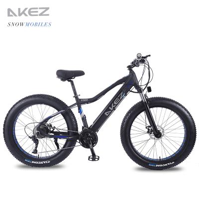 China Standard Fat Tire Electric Bike 36V 10AH 350W Ebike 27 Inch 26*4.0 Snow Bike Aluminum Fat Bike 36v Battery for sale