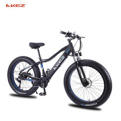 China Aluminum Alloy 26*4.0 Fat Tire 48V 10AH 750W Ebike 27 Speed ​​Cruiser Bike 48v for sale