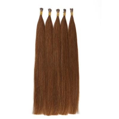 China Professional Luxury Straight Salon Quality Prebonded Hair Russian Remy Human Hair Cuticle I Tip Hair Extensions for sale