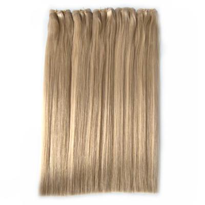 China Double Weft Intact Human Remy Hair Extensions Russian Pulled 100% Virgin Remy Wave Best Quality Silky Straight European Cuticle for sale