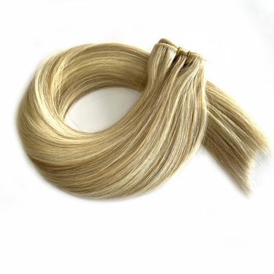 China Remy Hair Extensions Russian Weft Machine Drawn Hair Double Weft Hair Weft Extensions for sale