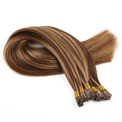 China Russian Raw Indian 100% Human Hair Extension Sellers I Tip Hair Extensions Wholesale for sale