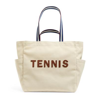 China Large Beach Tennis Eco - Friendly Cotton Canvas Tote Bag for sale