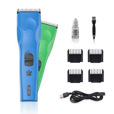 China Viable Rechargeable Low Noise Dog Shaver Cordless Professional Electric Pet Grooming Clipper for sale