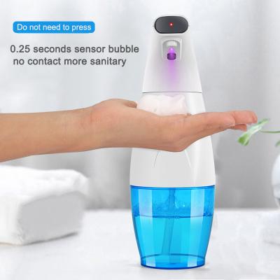 China Cute Foam Liquid Soap Dispenser Auto Bottled 2 Plastic Electric In 1 Auto Foam Hand With Visible Decorative Foaming Soap Dispenser Pump Bottle for sale