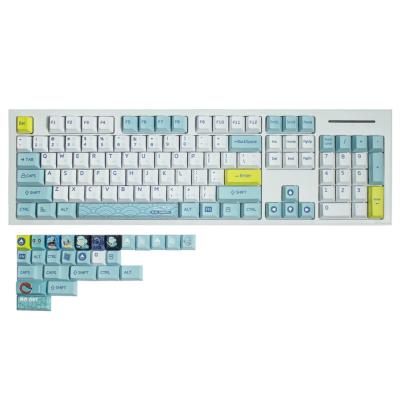 China OEM High Profile Mechanical Gaming Keyboard Quality Suitable For Cherry MX Keyboards PBT Sublimation Thermal Keycaps Squirtle Custom Keycaps for sale