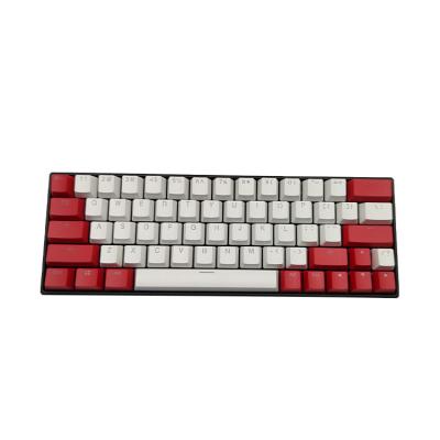 China Red keycaps-M63 and white keys of black keyboard. USB Wired Interface Small Mechanical Keyboard For Desktop Gaming Yes for sale