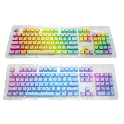 China Customizes Hot Selling Original China Manufacturer High Pbt Keycaps Sublimation Colored Printing Custom Keycaps for sale