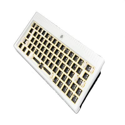 China Mechanical Hot Swap 60% RGB Diy Semi-Complete Aluminum Alloy Case CNC 64 Keys Abm648 Mechanical Custom Keyboard Kit From China Manufacturer for sale