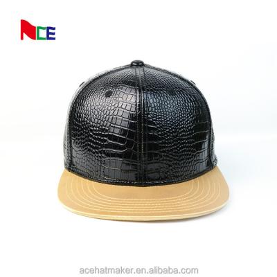 China JOINT Design You Won Logo Snapback Cap Black Pu Snapback Cap Hat for sale