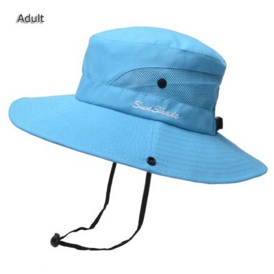 China Breathable Outdoor Bucket Hat 2021 For Adults Sun Protection UPF 50+ Sun UV Light Blue Custom Color 58CM Or Cotton Custom Plain Adjustable for sale