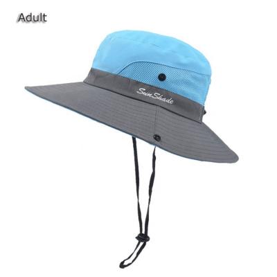 China Breathable Sun protection UPF 50+ two tone bucket hat unisex outdoor UV protection oversized bucket hat whoelsale outdoor for sale