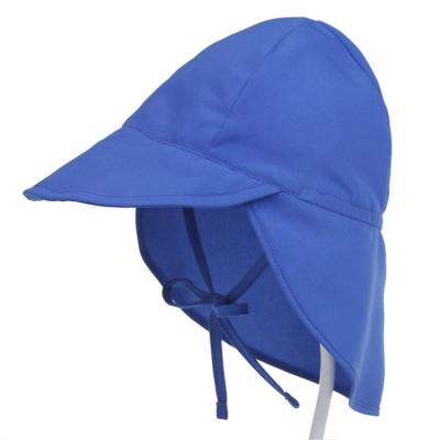 China Breathable baby toddler flapper sun protection summer swim cap sun bady hat for sale