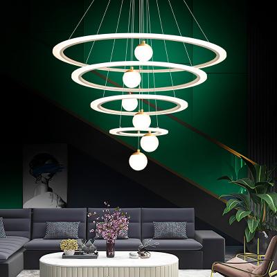 China Long Modern Indoor Luxury Home Chandelier Lighting Fixture Lights Decor Ceiling Lamp for sale