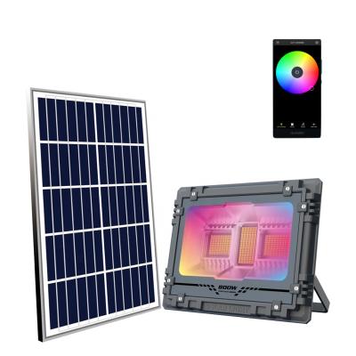 China Sports New RGB Music Stadiums Solar Projector Led Outdoor Solar RGB Led Christmas Tree Decorate Lamparas Solares RGB for sale