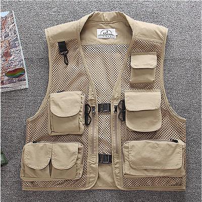 China Custom logo mesh fabric summer work fashion fresh vest 2019 anti-shrink new for sale