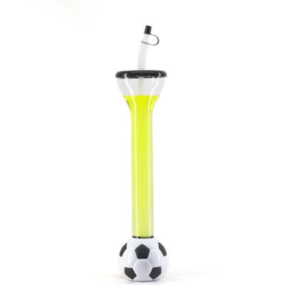 China Disposable Plastic Soccer Shape Slush Cup World Cup Yard Cup Souvenirs Soccer Party Slush Yard for sale