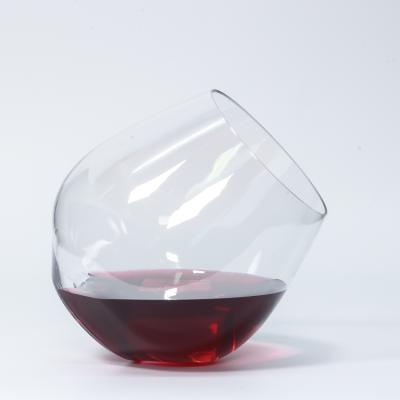 China 18oz Large Size Stemless Tritan Plastic Wine Cup Stemless Plastic Glass Tumbler for sale