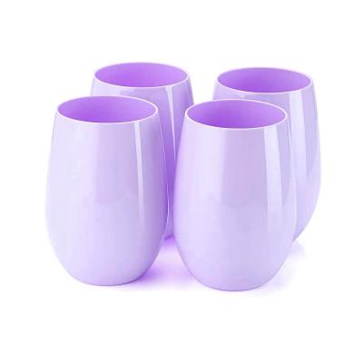 China 14oz 400ml Stemless Personalized Barware Wine Glass Stemless Wine Cup Wine Tumblers for sale