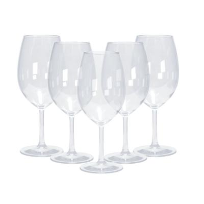 China Viable Unbreakable Crystal Champagne Glass Red Wine Goblet Glass for sale