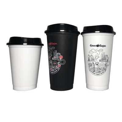 China Custom Viable Biodegradable Plastic Fiber Bamboo Coffee Cup Reusable 16oz Coffee Cup PP Coffee Mug With Lid for sale