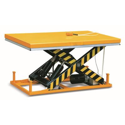 China Easy Operation 1000kg 2000kg 3000kg 5000kg Fixed Type Hydraulic Electric Scissor Lift Platform For Goods for sale