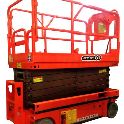 China Working Line Small 270kg 17m Workshop Electric Scissor Lift With Design for sale