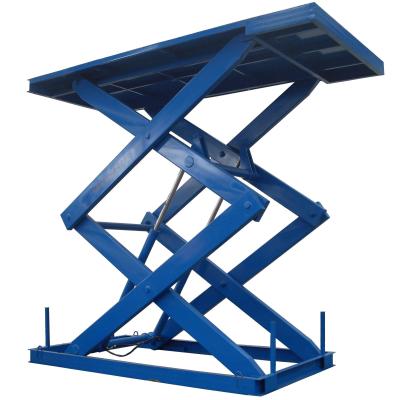 China Building Material Shops DFHOIST-China Hydraulic Fixed Stationary Double Scissor Lift For Car for sale