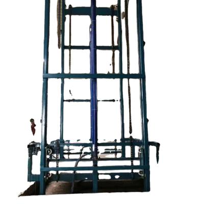 China Building Material Shops DFLIFT Hydraulic Support 10 Ton 5 Ton Customized Fixed Hydraulic Cargo Lift For Workshop for sale