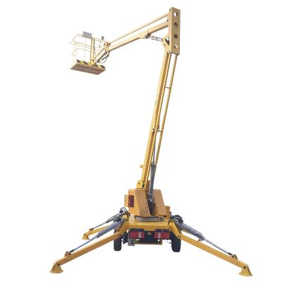 China Widely DFLIFT 14m Workshop 200kg Spider Boom Trailer-Mounted Boom Lifts for sale