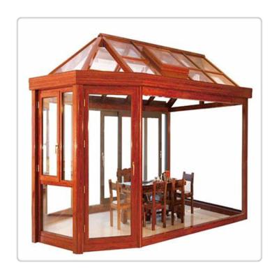 China Modern Original Prefab Glass Conservatory Sunroom 4 Season Modular Prefab Glass House Sunroom for sale