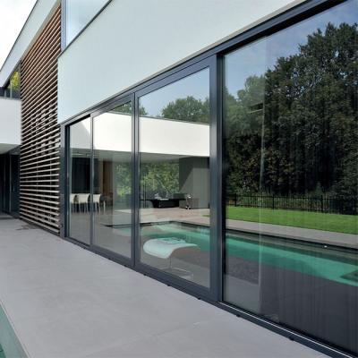 China Folding Door Hurricane Proof Aluminum Screen And Aluminum Sliding Windows Window for sale