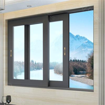 China Hot Selling Folding Break Modern Home Screen Window Design Thermal Sliding Windows And Doors for sale