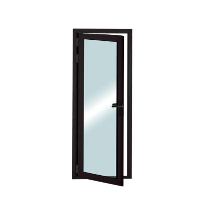 China Heat Insulation Modern Design Interior French Glass Door Swing Open Aluminum Glass Door for sale