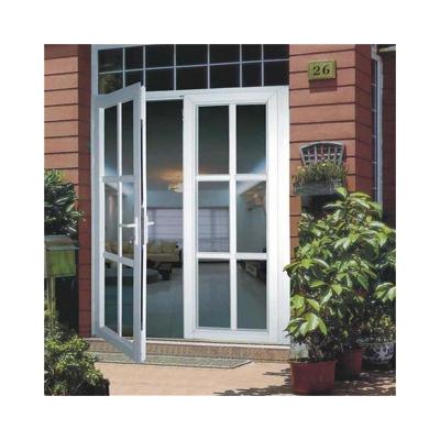 China Good Quality Modern Black Glass Aluminum Casement Swing Door Glass Door For Bedroom 3.5 Inch Clear Offset Swing Door Hinge for sale