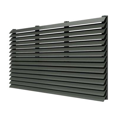 China Morden Luxury Decorative Metal Powder Coated Outdoor Aluminum Garden Slat Privacy Fence for sale