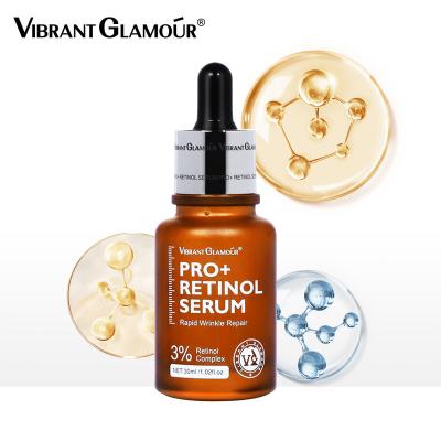 China Private Logo Pro Moisturizer + 3% Retinol Complex Face Serum Anti Aging Remove Wrinkle Firming Retinol Serum for sale