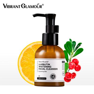 China Arbutin DEEP CLEANING VIBRANT CHARM Whitening Facial Cleanser Deep Cleanse Brighten Skin Care Face Cleanser Private Logo for sale